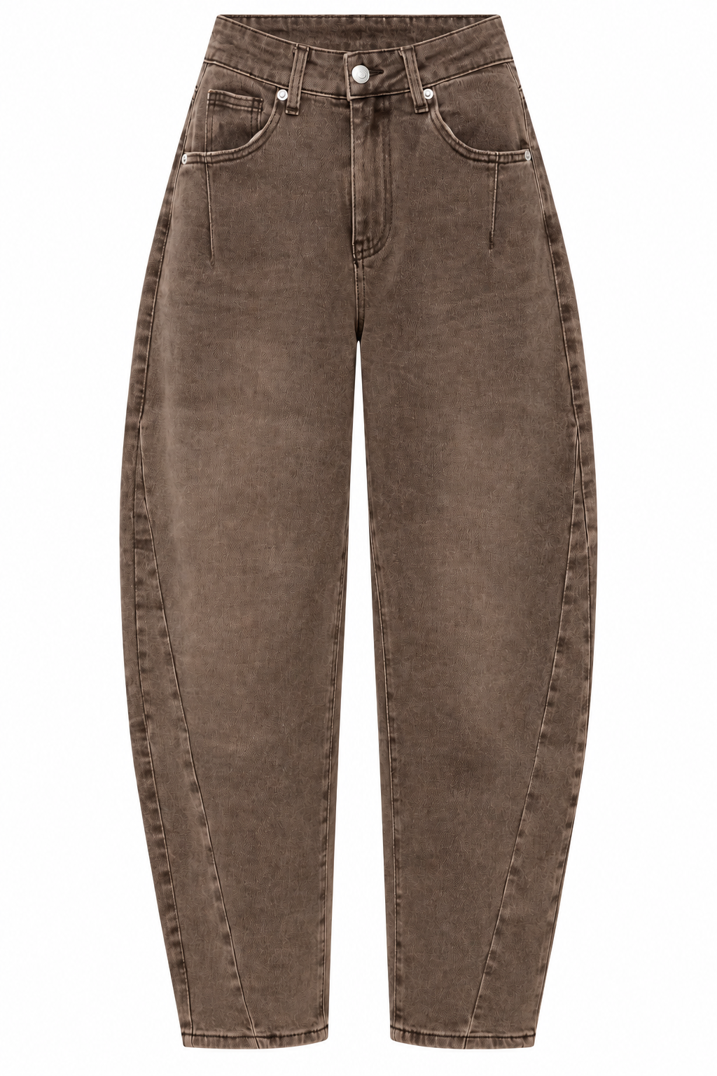 Oak Barrel Jeans Brown Brown - OAK Fashion Noordwolde