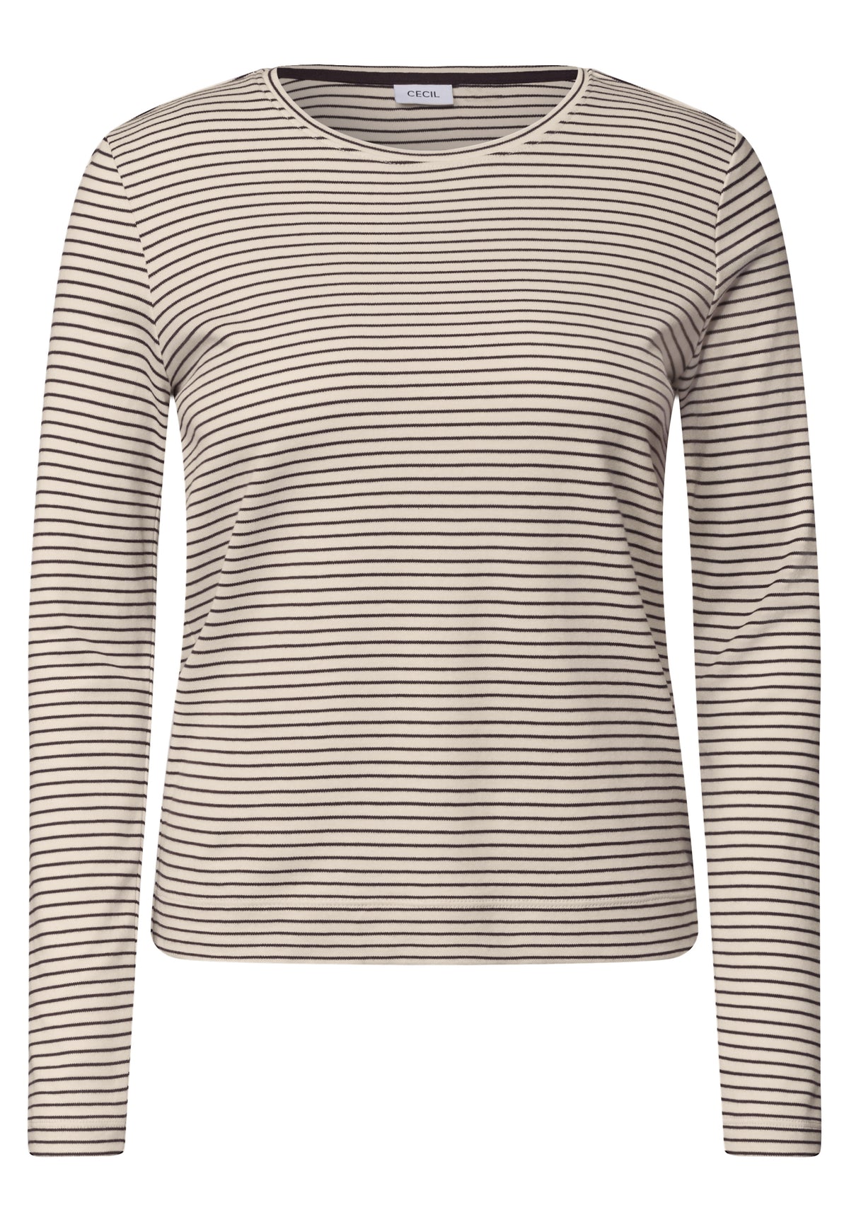 Cecil Top Striped Bruin - OAK Fashion Noordwolde