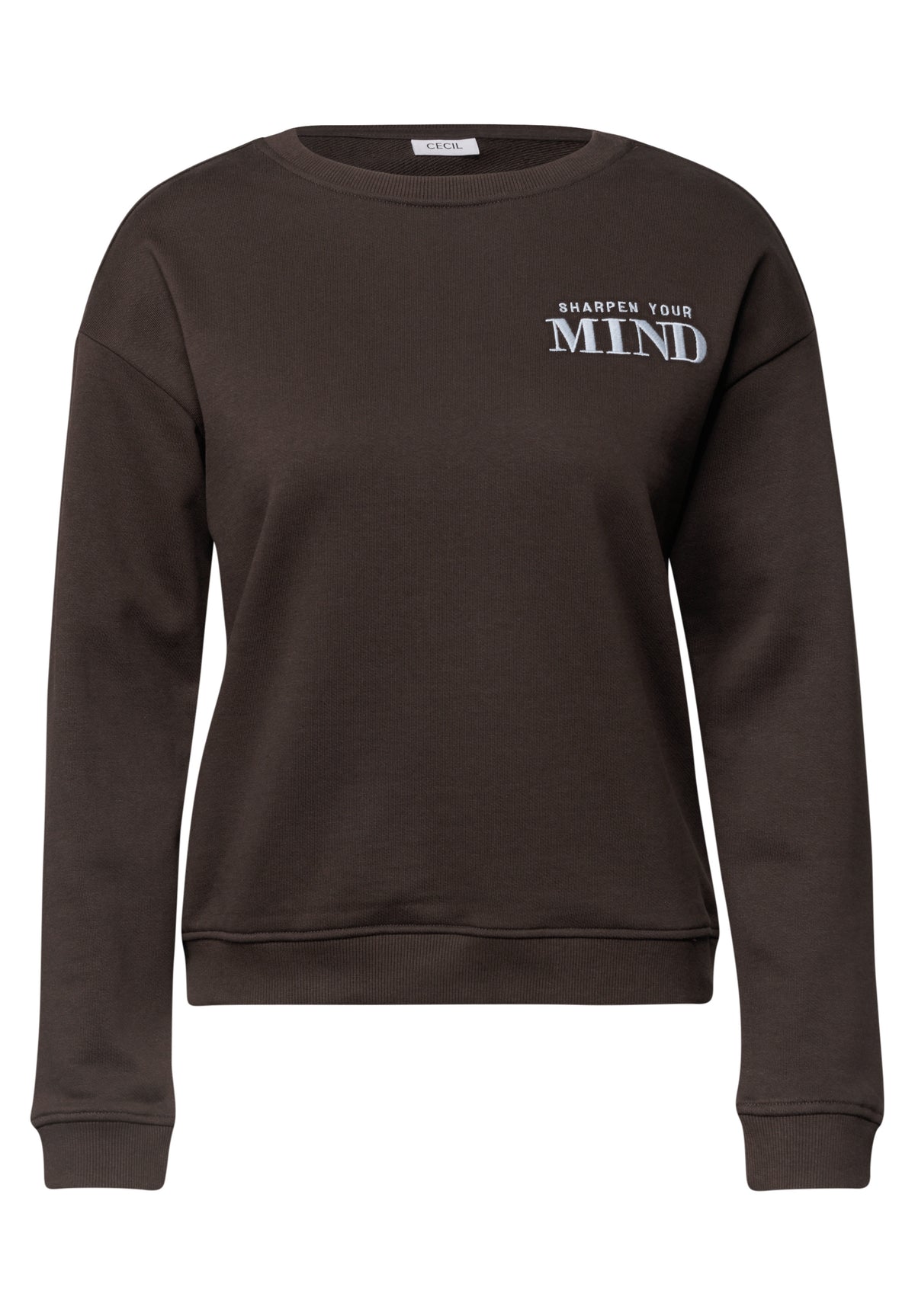 Cecil Sweater Partprint Brown - OAK Fashion Noordwolde
