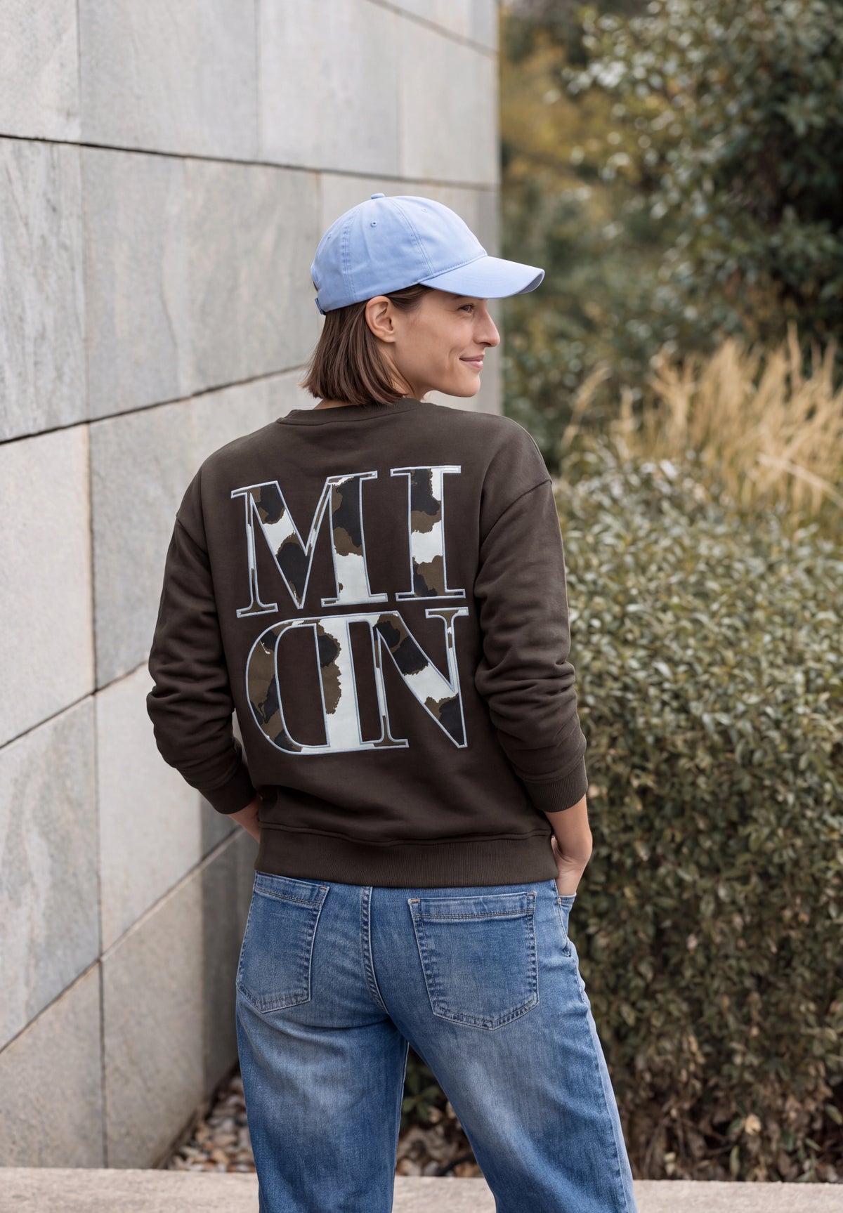 Cecil Sweater Partprint Brown - OAK Fashion Noordwolde