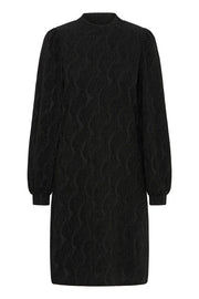Fransa Jurk Avalon BLACK JACQUARD - OAK Fashion Noordwolde