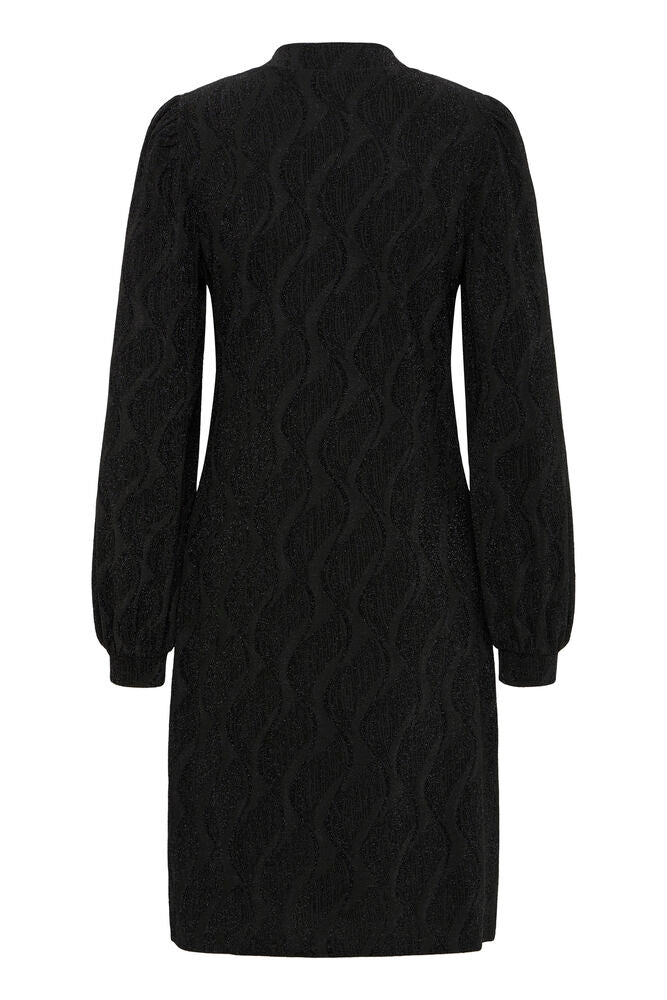 Fransa Jurk Avalon BLACK JACQUARD - OAK Fashion Noordwolde