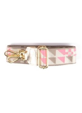 Bag Strap met patroon licht roze