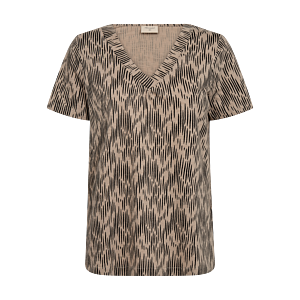 Freequent Top Sabina Taupe/Black
