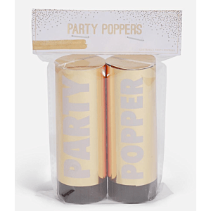 Party Poppers Goud