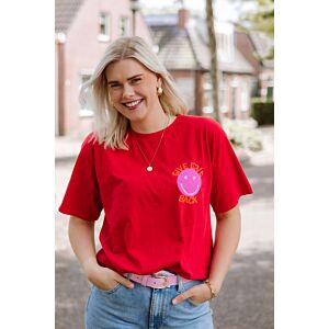 Oak T-shirt Smiley Red (one size)