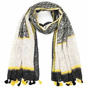 Sjaal zwart/ geel