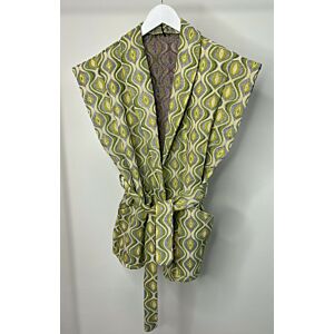Oak Gilet Groen Print (one size)