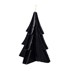 Kaars Kerstboom Zwart Middel