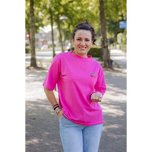 Oak T-shirt Kers Pink (one size)