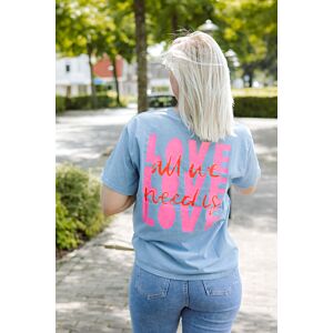 Oak T-shirt Love Lichtblauw (one size)