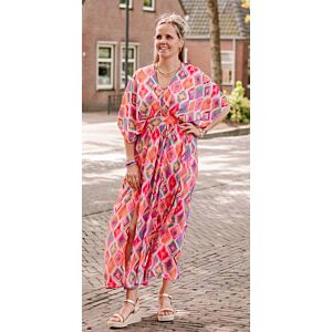 Oak Maxidress Jade Multicolor Roze