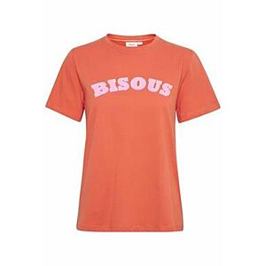 Saint Tropez T-Shirt Bisous Oranje