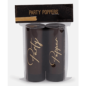 Party Poppers Zwart