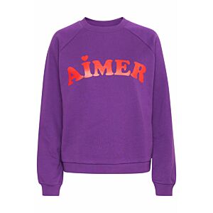 Ichi Sweater Lela Aimer Purple