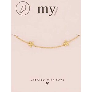 My Jewellery Sunchasers enkelbandje met meerdere bloemetjes