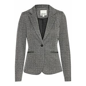 Ichi Blazer Kate Jacquard Black/White