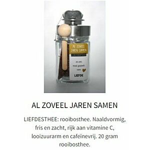 Theemoment al zoveel jaren samen