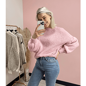 Oak Trui Oversized Roze One Size