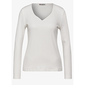 Street One Top Heart Offwhite