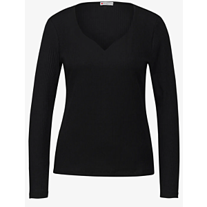 Street One Top Heart Black
