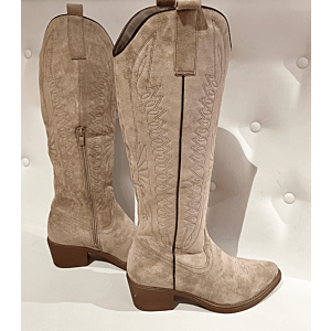 Cowboy Boot lang Suede khaki