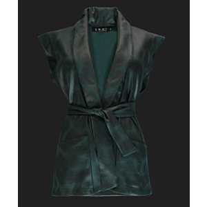 Gilet Leatherlook Pine