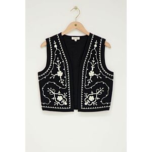 My Jewellery Gilet Mousseline met Embroidery