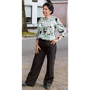 Fransa Pantalon Abigail Zwart