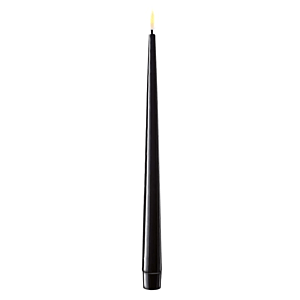 Led Shiny Dinner Candle Black