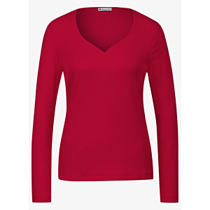 Street One Top Heart Red