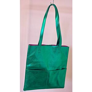 Oak Shopper Metallic Green