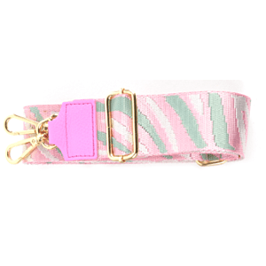 Bag Strap Zebra Lichtroze/groen